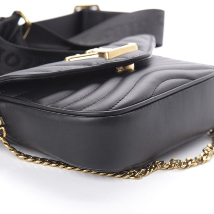 Louis Vuitton Calfskin New Wave Multi Pochette Black 8 of 9
