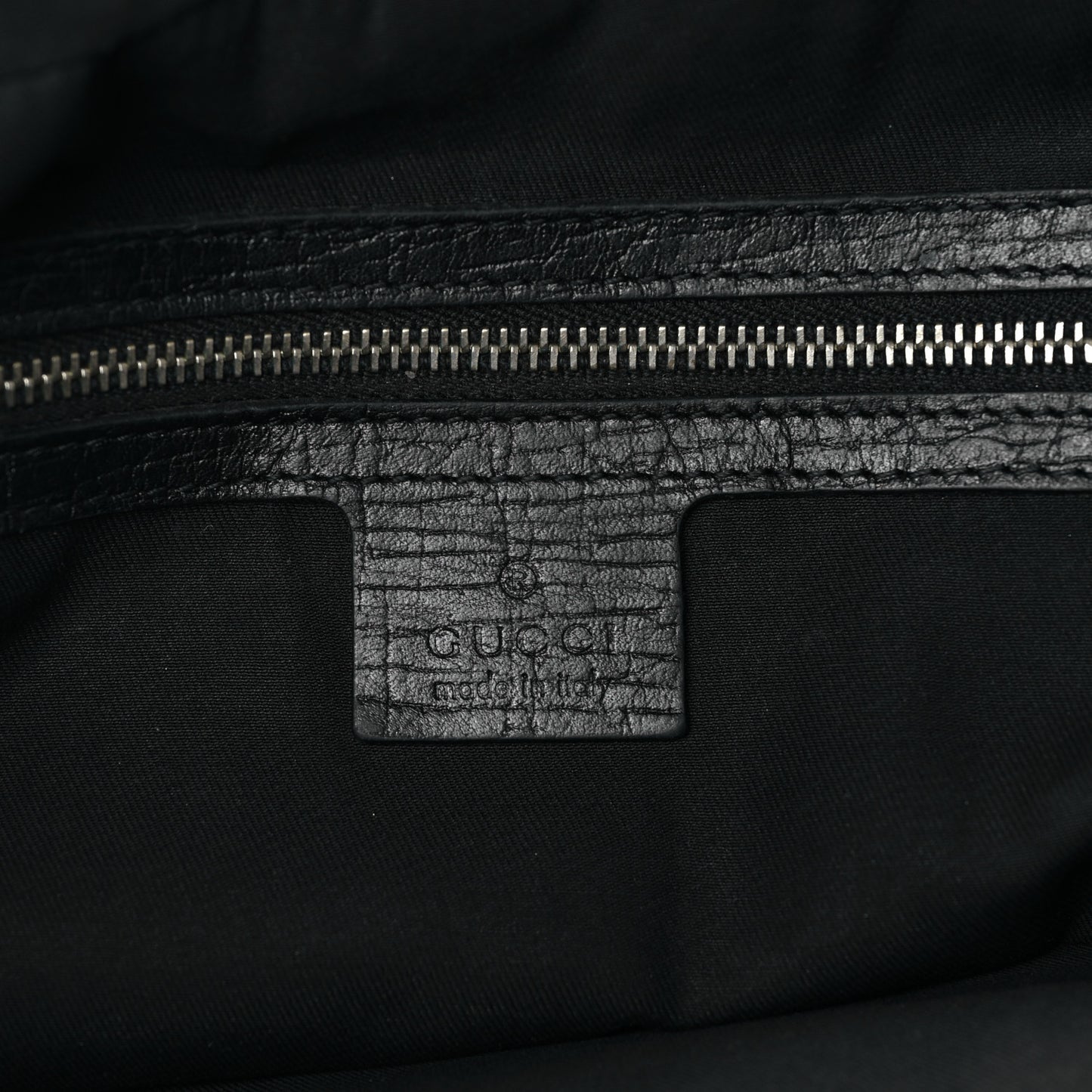 Monogram Web Large Horsebit Satchel Chain Black