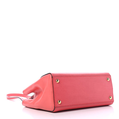 Fendi Vitello Elite Flamingo Petite 2Jours Tote Rosa Exstasy 3 of 5