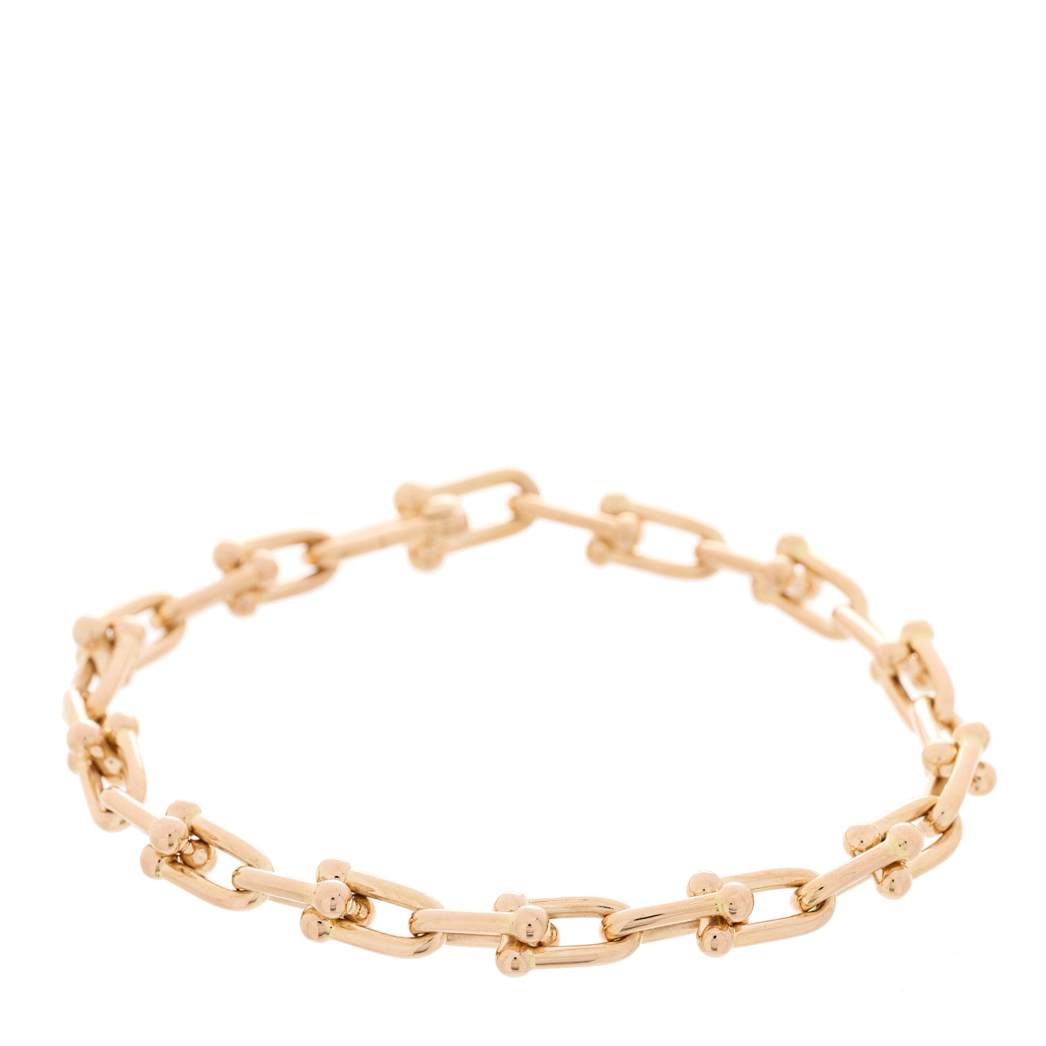 Tiffany 18K Rose Gold Small HardWear Link Bracelet 1 of 5