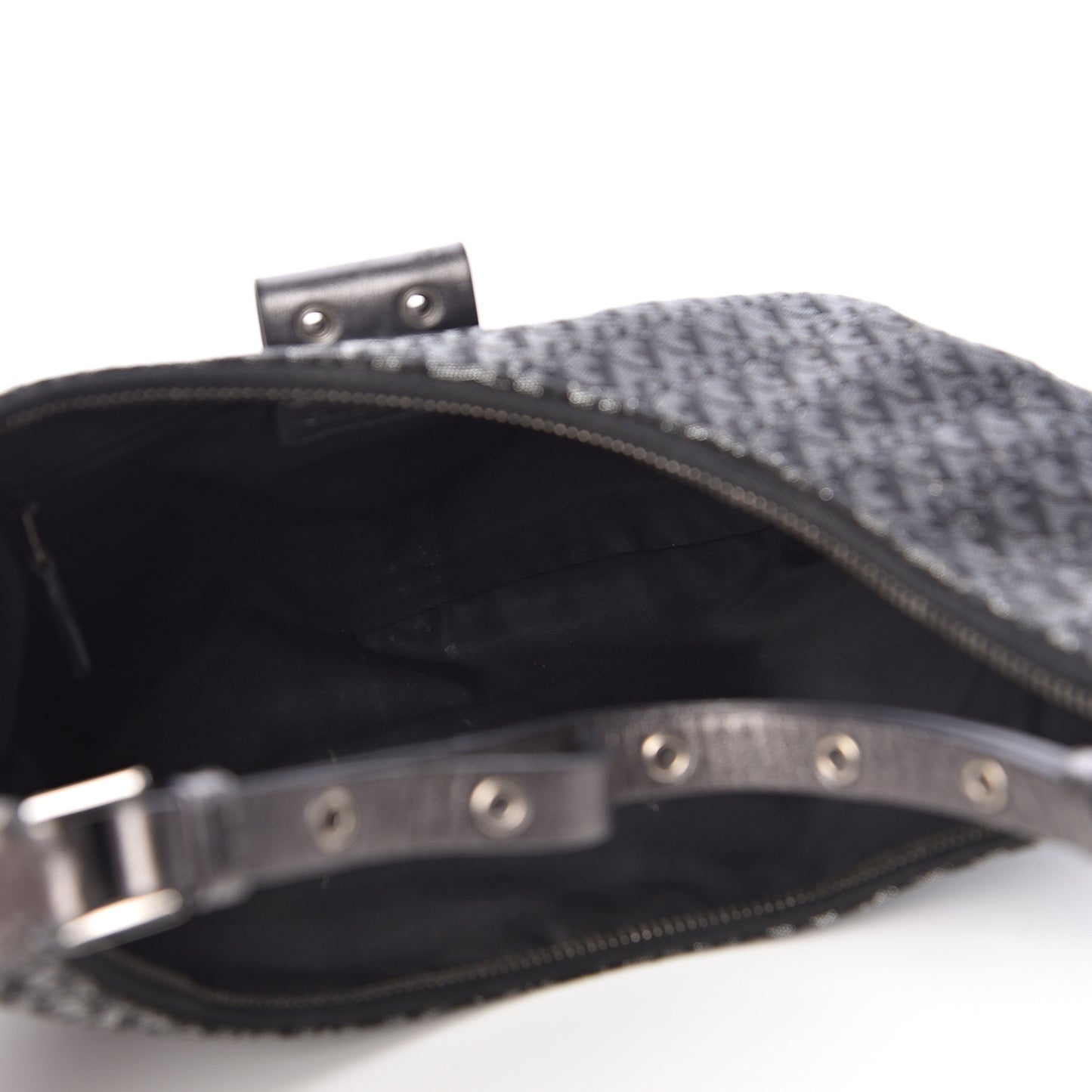 Monogram Street Chic Hobo Silver Black
