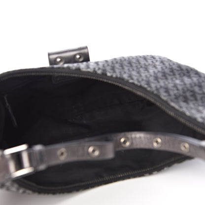 Christian Dior Monogram Street Chic Hobo Silver Black 5 of 15