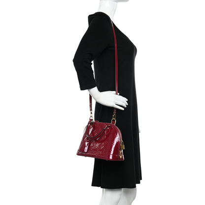 Louis Vuitton Vernis Alma BB Magenta 2 of 9