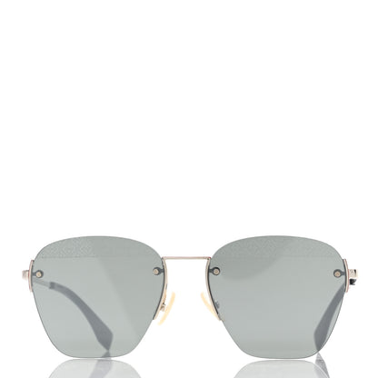 Fendi Metal Mirrored Sunglasses FF M0057/S Silver 2 of 8