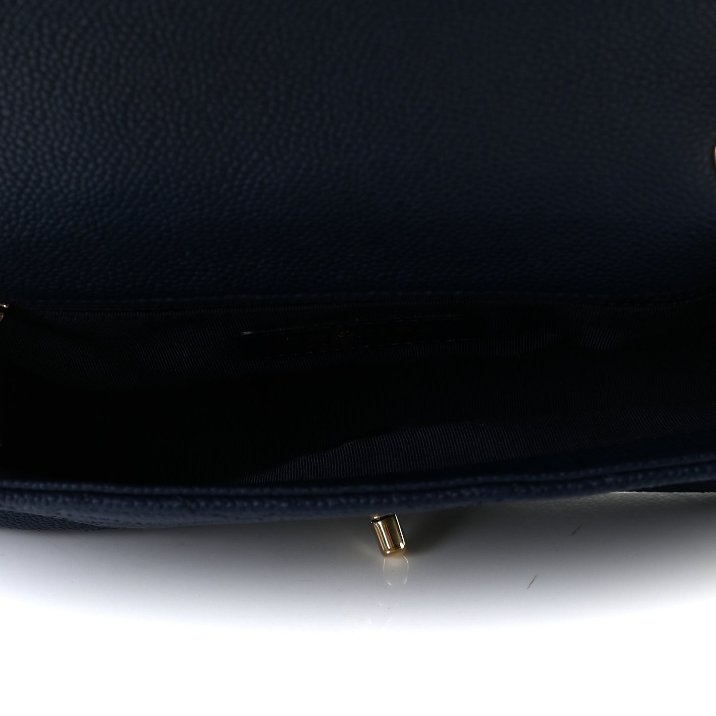 Caviar Quilted Small City Walk Flap Navy Blue
