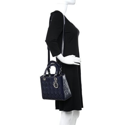 Christian Dior Patent Cannage Medium Lady Dior 2 of 11