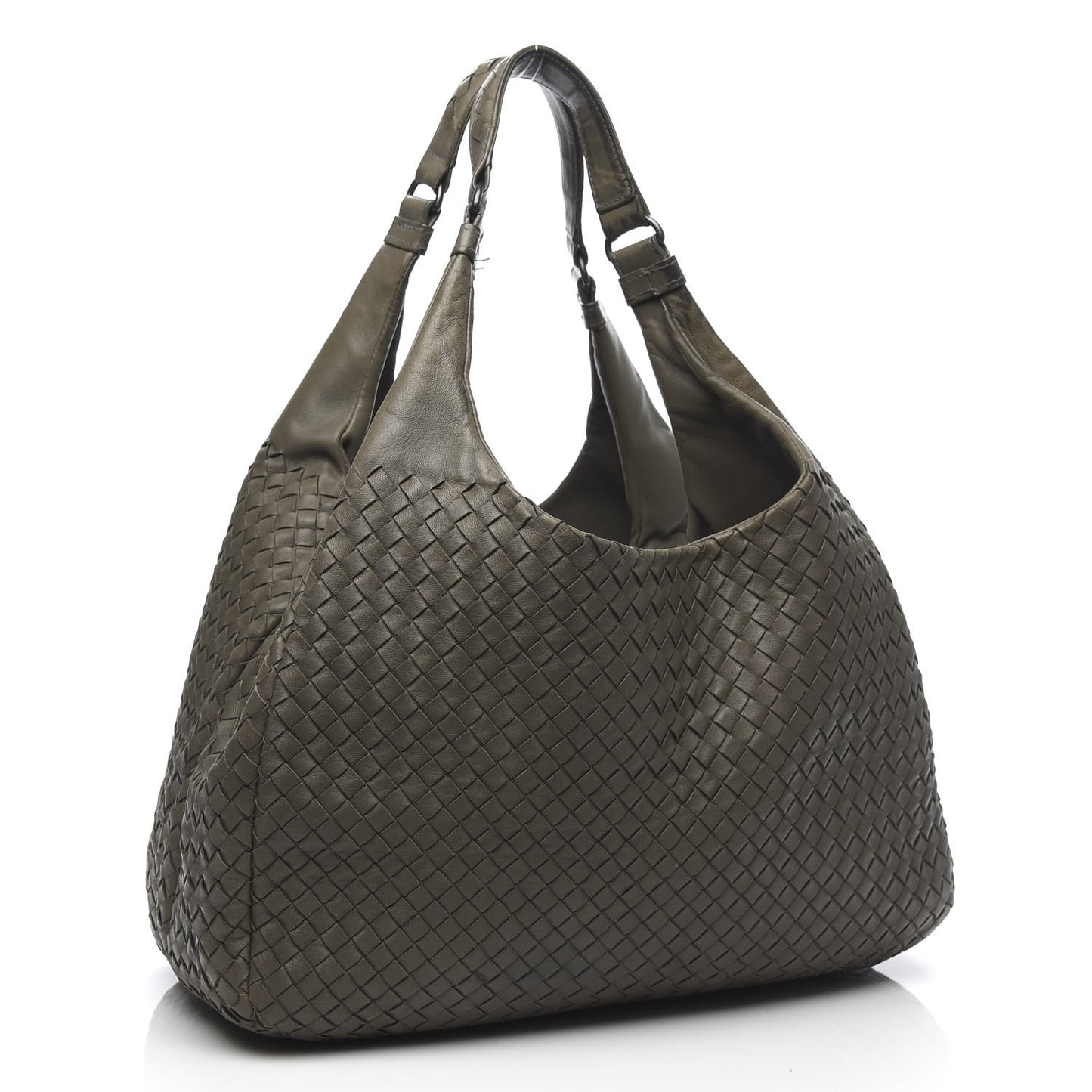 Nappa Intrecciato Large Campana Hobo Shadow