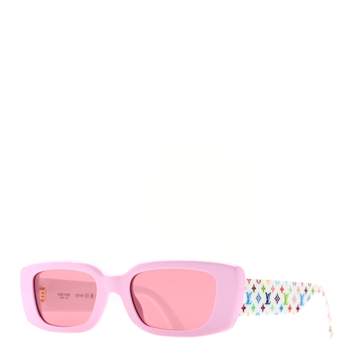 Louis Vuitton LV X TM Acetate Monogram Multicolor Sunglasses Z2711W Pink 1 of 7
