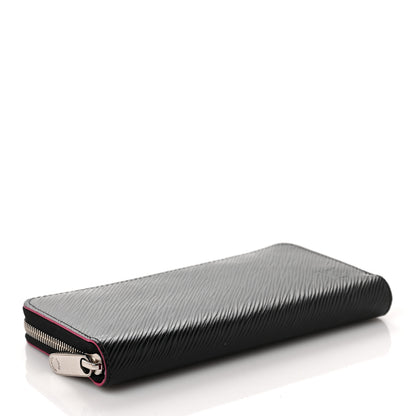Louis Vuitton Epi Zippy Wallet Black Hot Pink 4 of 8