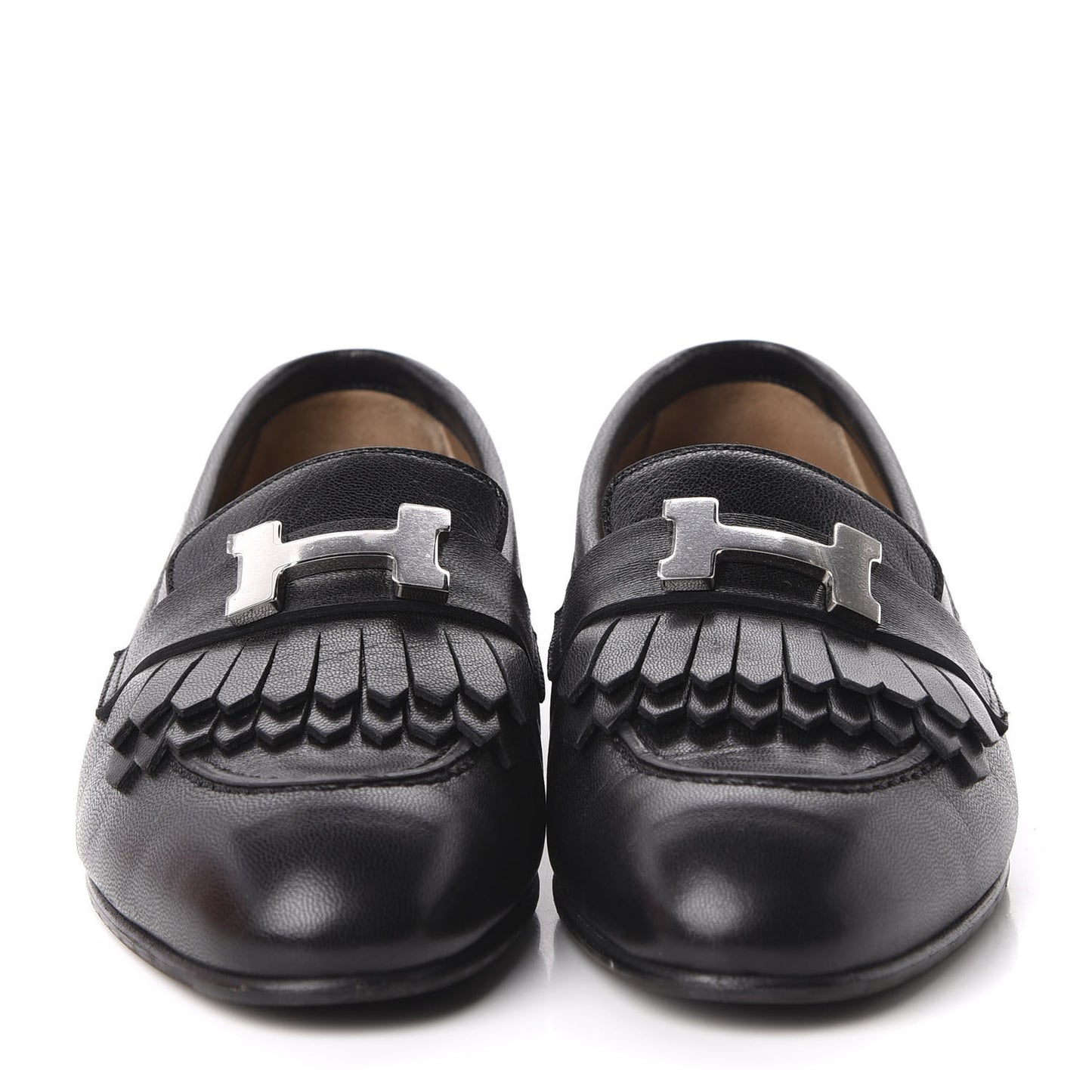 Goatskin Womens Royal Loafers 35 Black