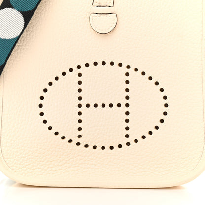 Hermes Taurillon Clemence Flipperball Sangle Evelyne TPM Nata Black Vert Bosphore 8 of 12