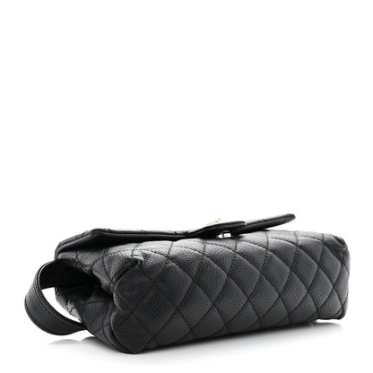Chanel Grained Calfskin Quilted 2.55 Reissue Flap Belt Bag Clutch Black 4 of 12