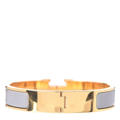 Hermes Enamel Narrow Clic Clac H Bracelet PM Marron Glace 3 of 4
