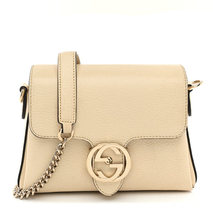 Gucci Dollar Calfskin Interlocking G Crossbody Bag Mystic White 1 of 14