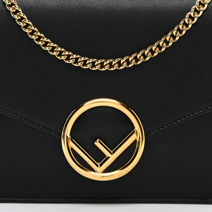 Fendi Vitello Cruise F is Fendi Medium Envelope Wallet on Chain Black 8 of 13