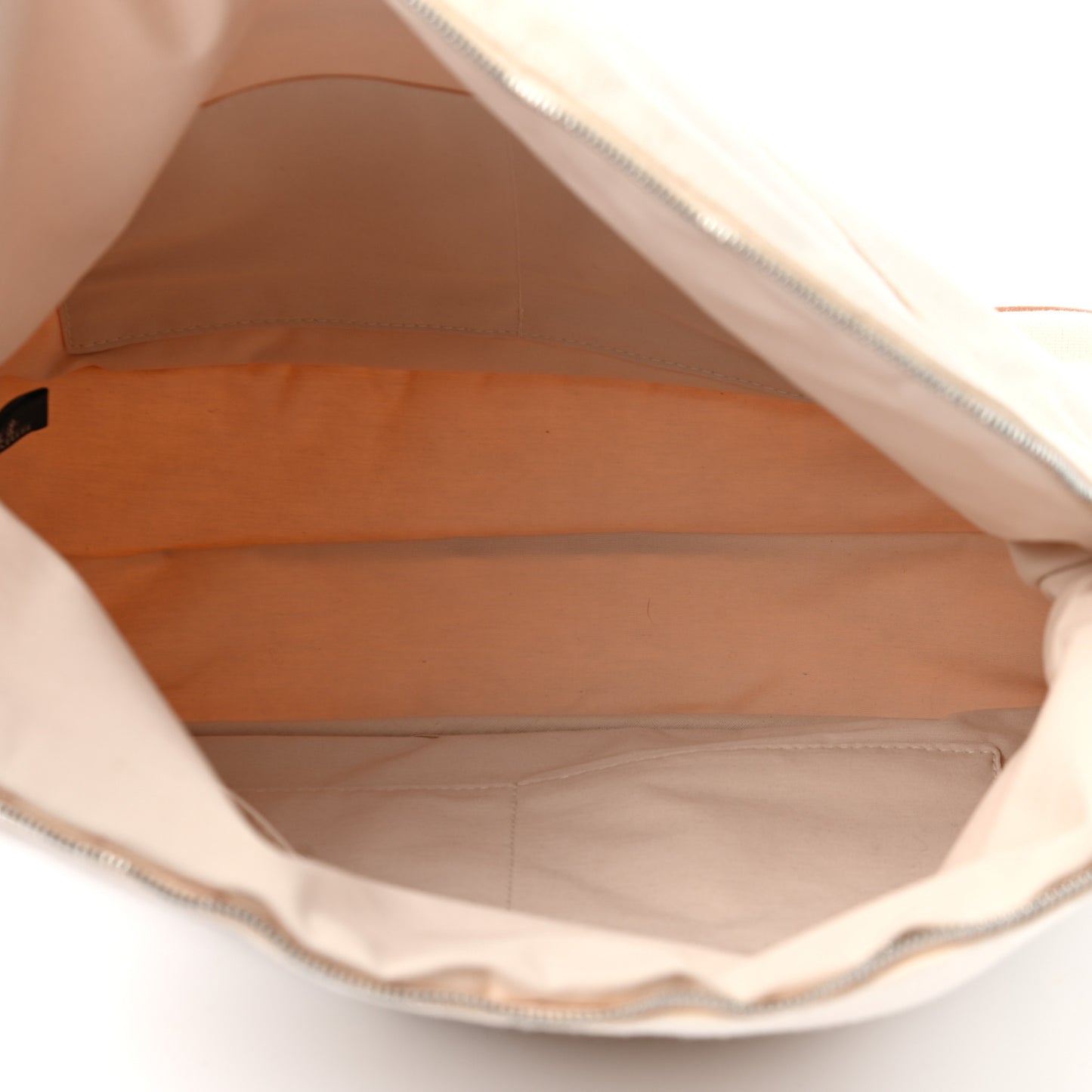 Cotton Canvas Mini Bolide Travel Cosmetic Pouch White