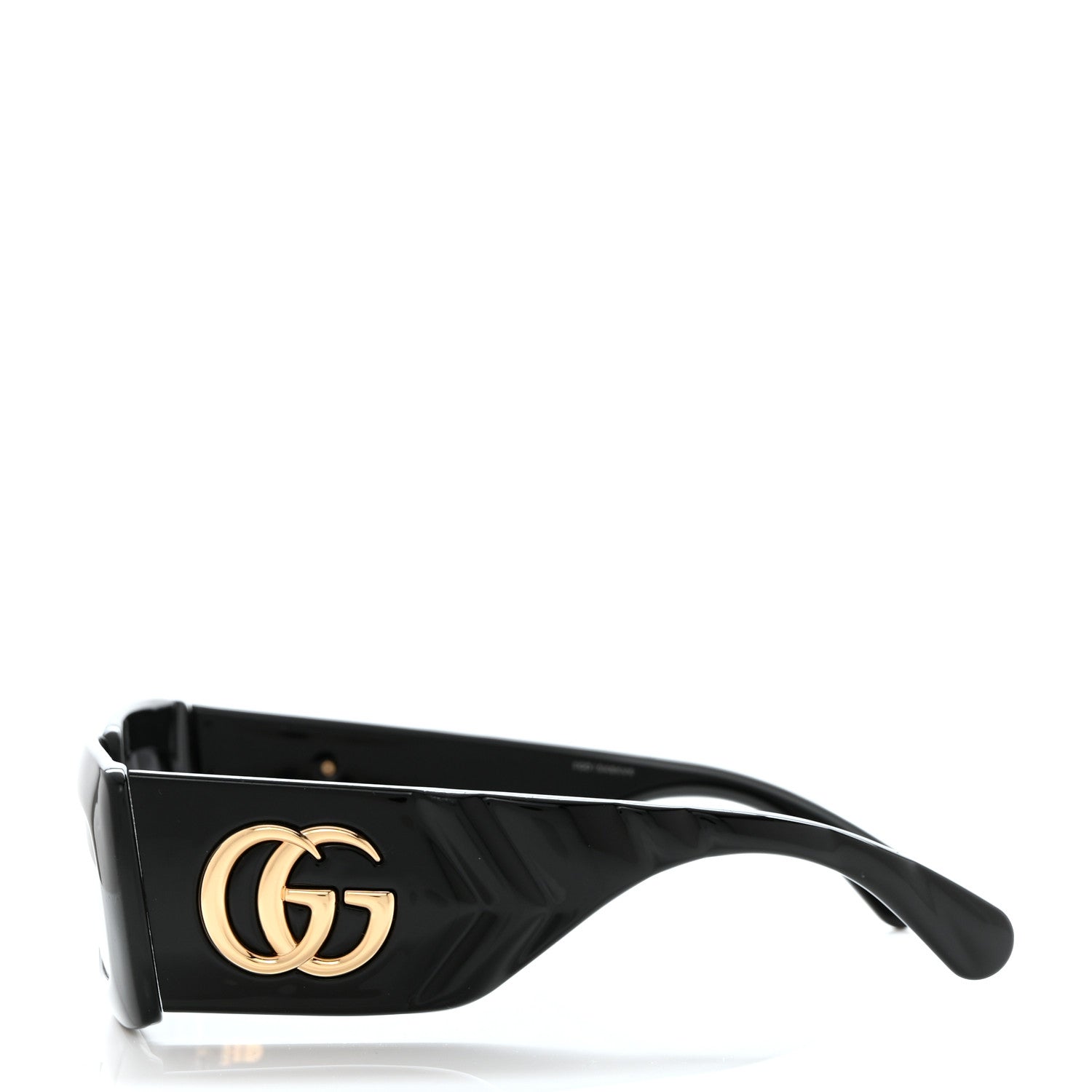 Gucci Acetate Rectangular Sunglasses GG0811S Black 3 of 7