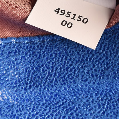 Stella McCartney Shaggy Deer Quilted Mini Falabella Bright Blue 8 of 10