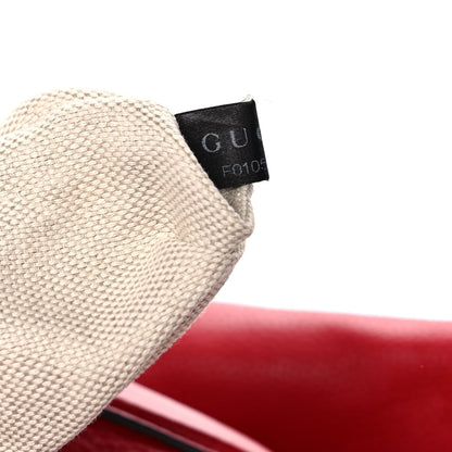 Gucci Pebbled Calfskin Large Soho Shoulder Bag Red 8 of 11