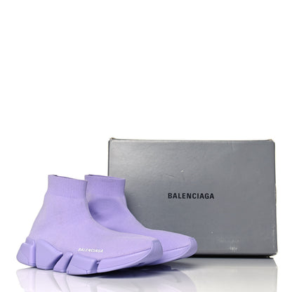 Balenciaga Technical 3D Recycled Knit Womens Speed 2.0 Sneakers 41 Monocolor Lilla 8 of 8