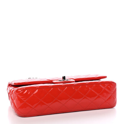 Chanel Patent Calfskin Quilted Medium Double Flap Red 4 of 14