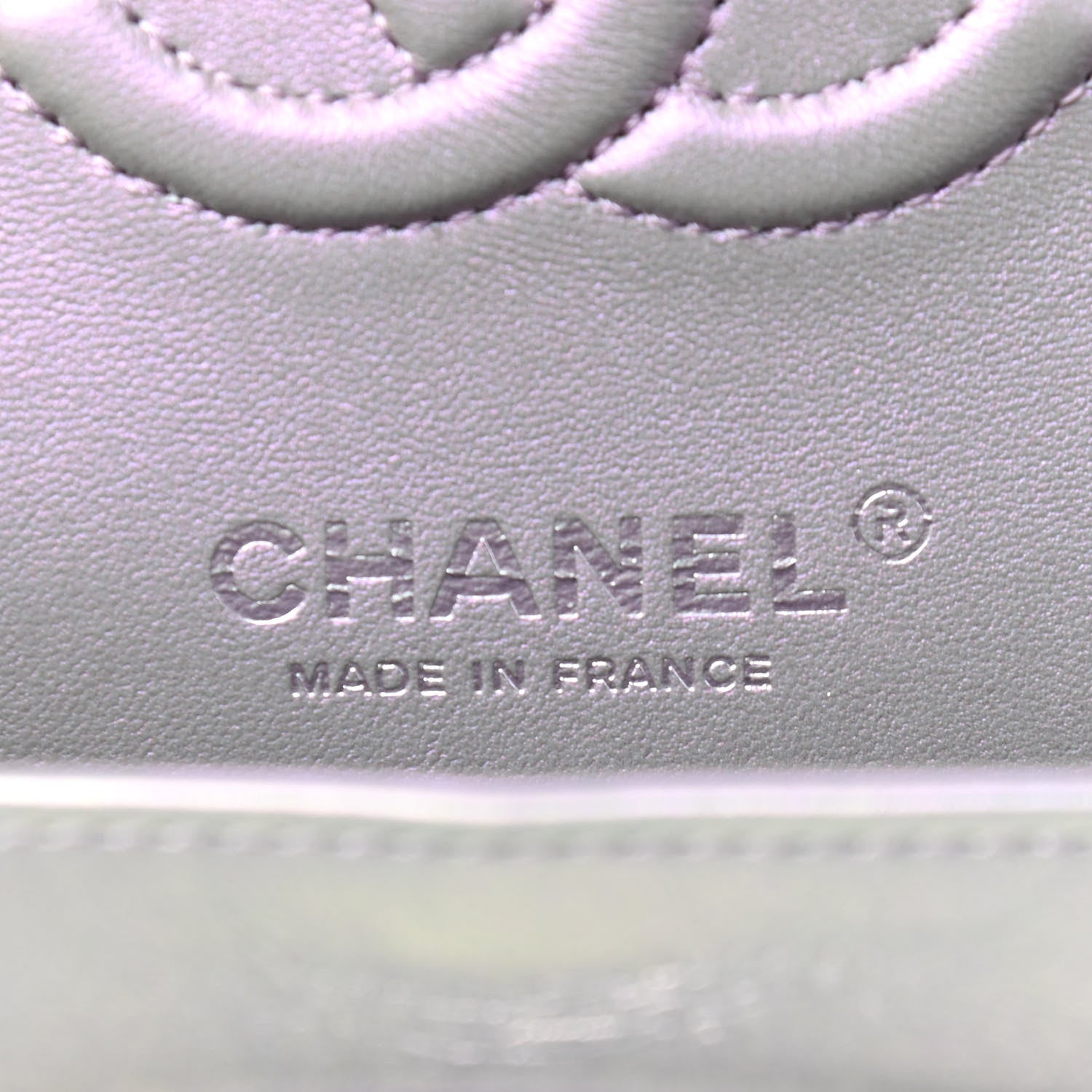 Chanel Iridescent Calfskin Quilted Small Double Flap Purple 6 of 9