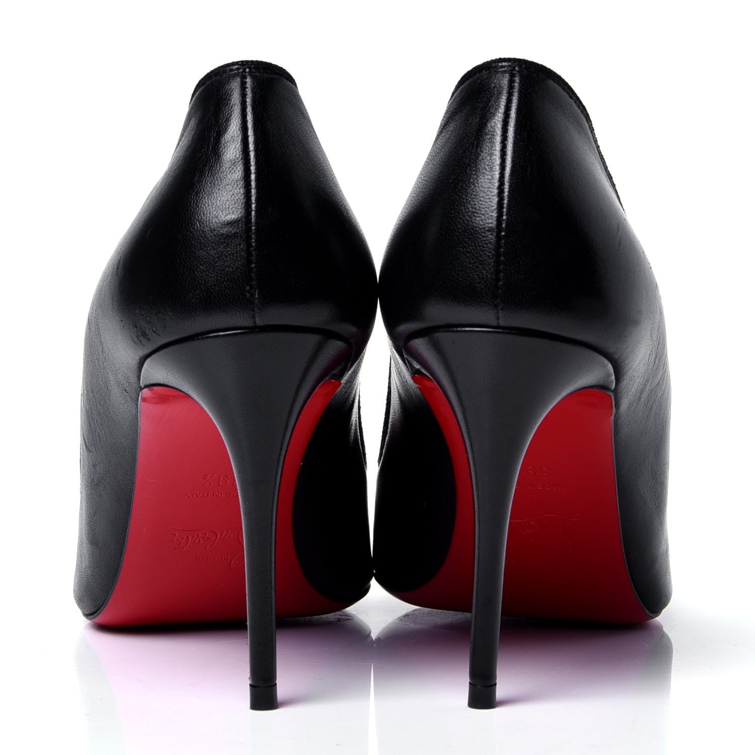 Christian Louboutin Nappa Veau Velours 85 Pumps 39.5 Black 4 of 6