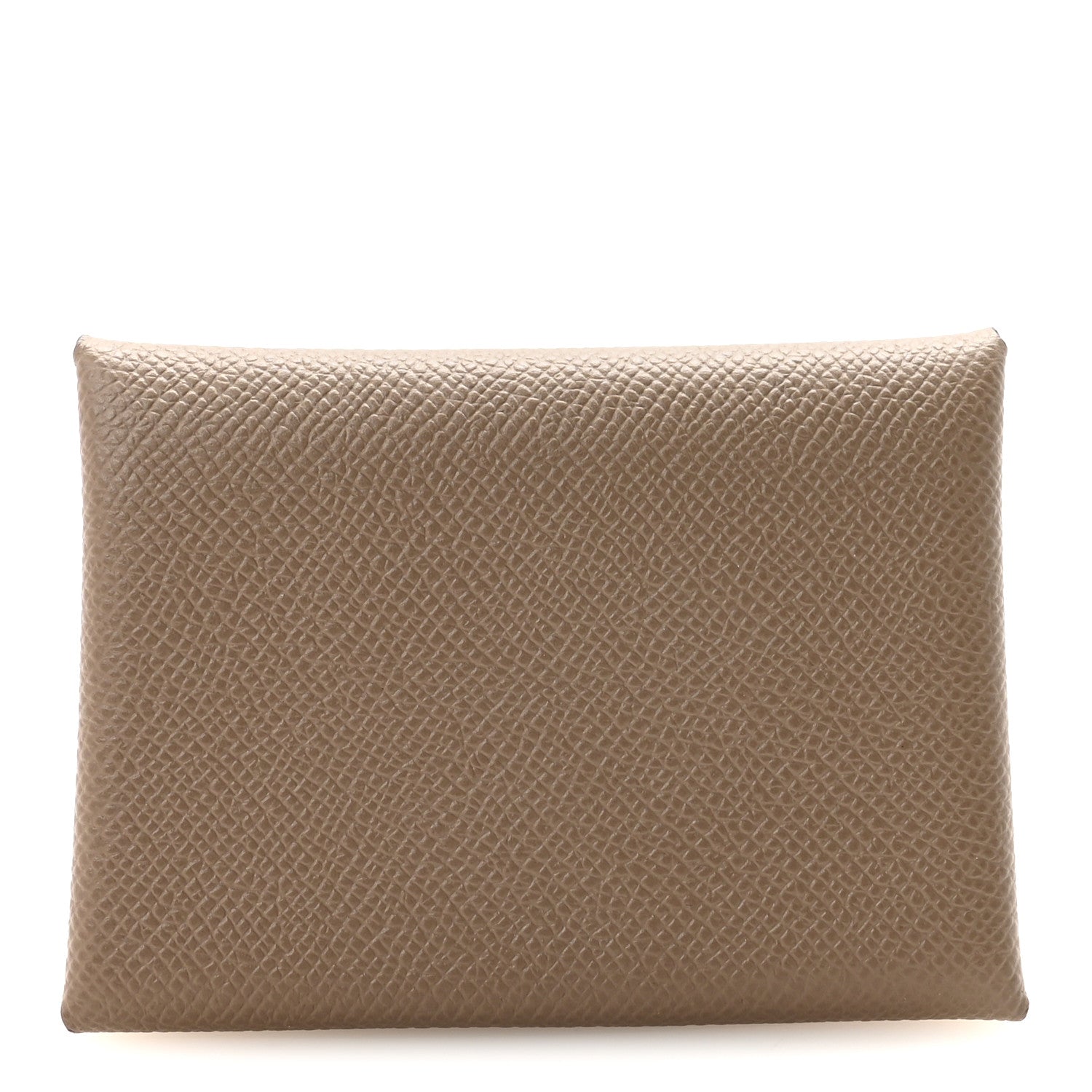 Hermes Epsom Calvi Duo Card Case Etoupe 1 of 7