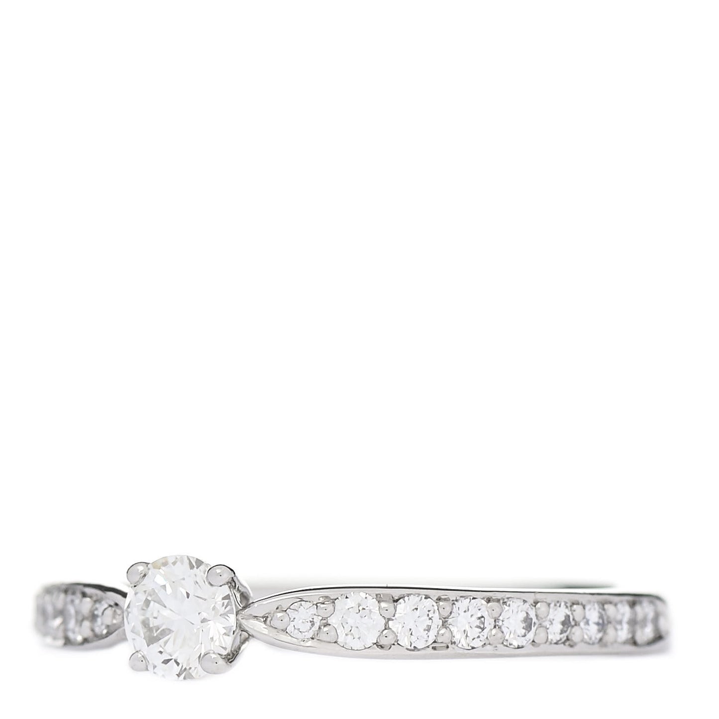 Platinum Diamond .20ct Round Brilliant Harmony Engagement Ring 52 6
