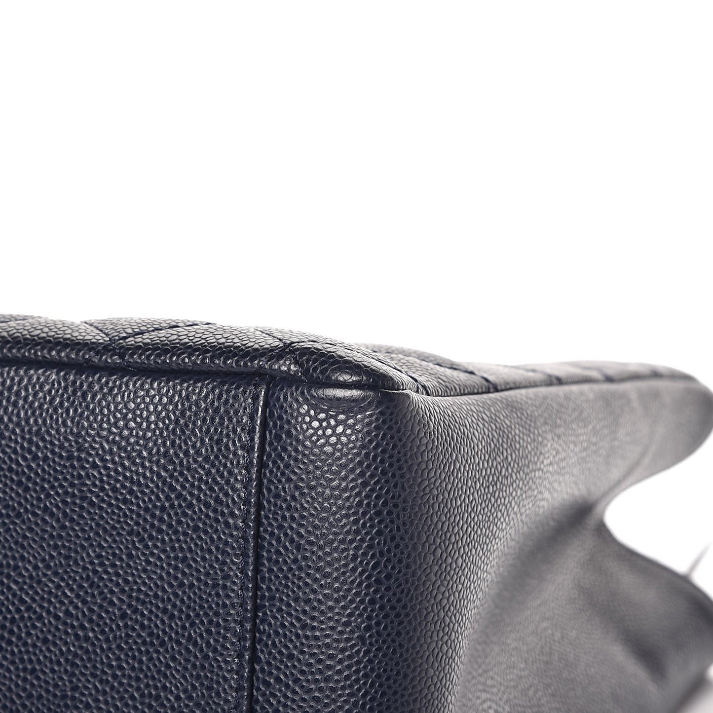 Caviar Quilted Grand Shopping Tote GST Dark Navy Blue