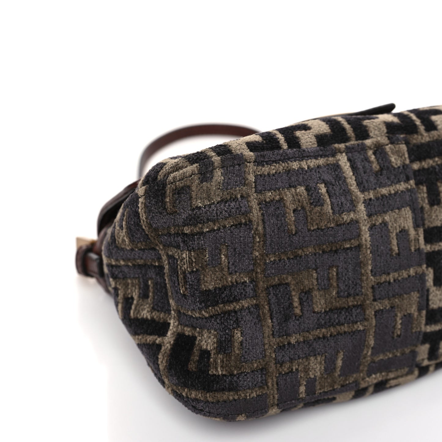 Velvet Zucca Mini Mama Baguette Brown