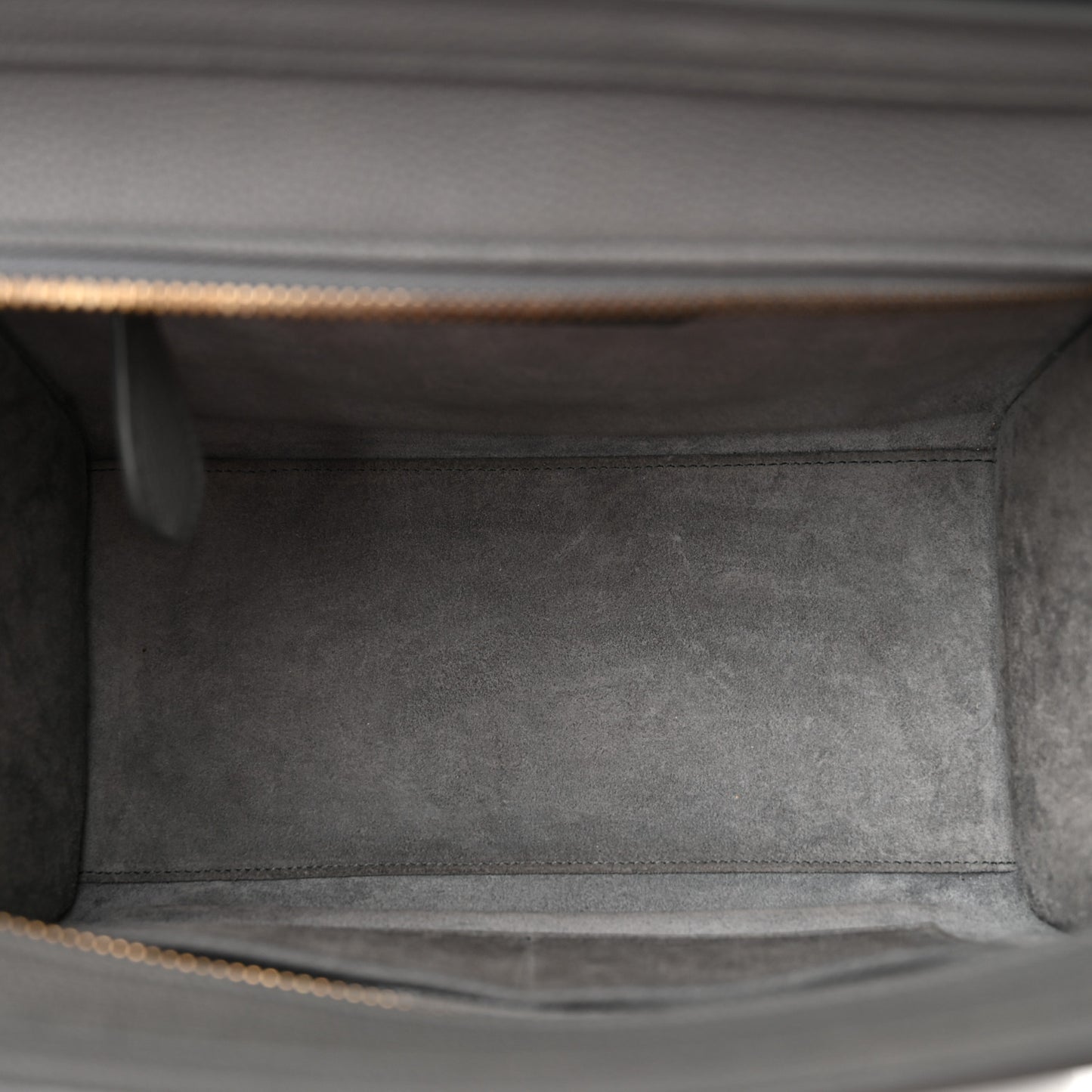 Baby Drummed Calfskin Micro Luggage Kohl