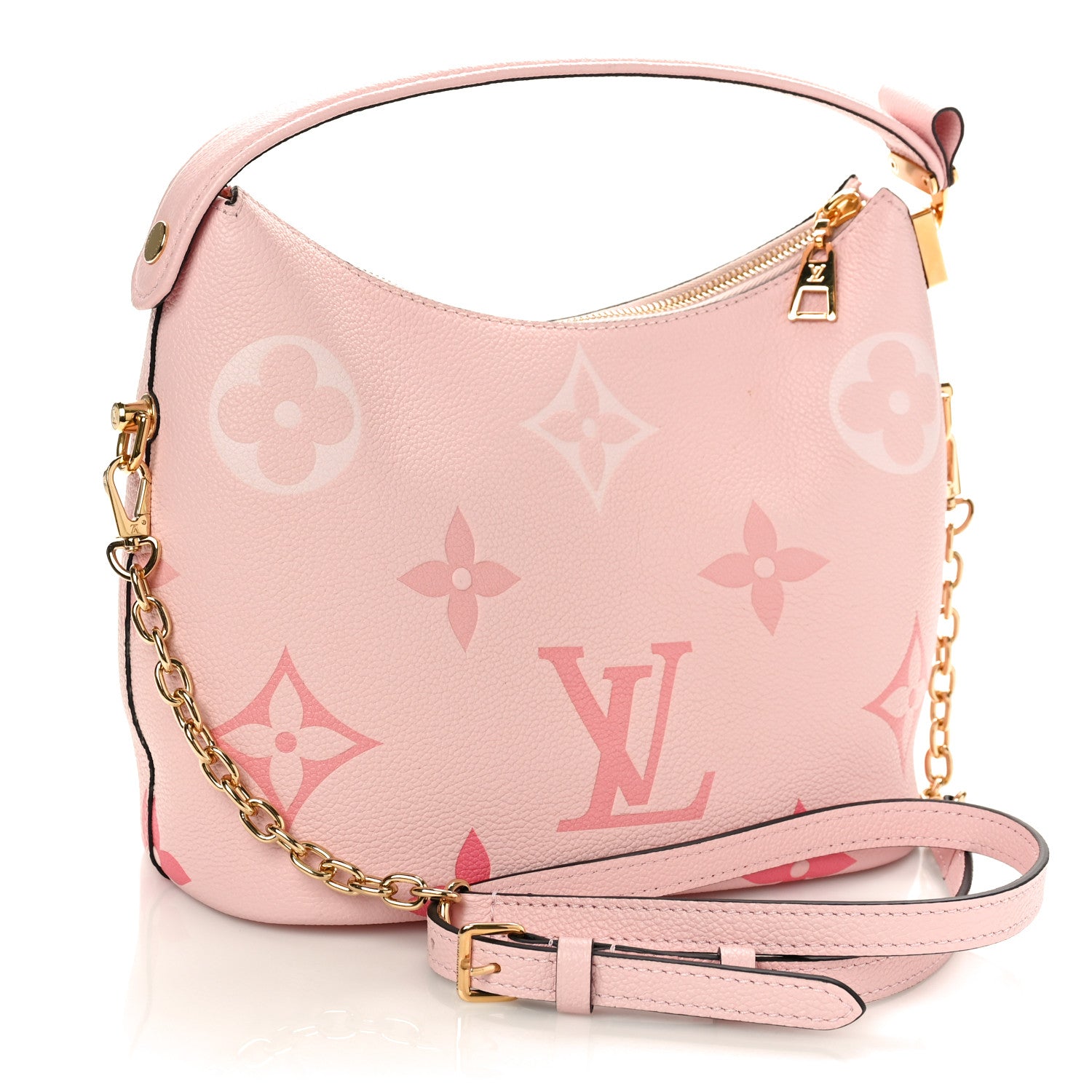Louis Vuitton Empreinte Monogram Giant By The Pool Marshmallow Hobo PM Bouton De Rose 2 of 8
