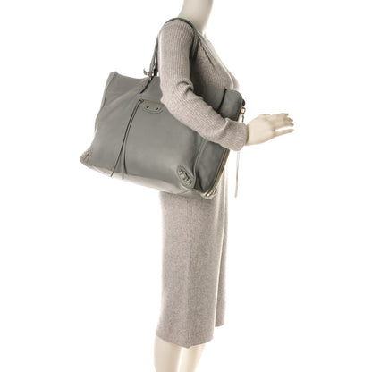 Balenciaga Veau Papier A4 Zip Around Tote Grey 2 of 10