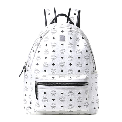 MCM Visetos Medium Stark Backpack White 1 of 4