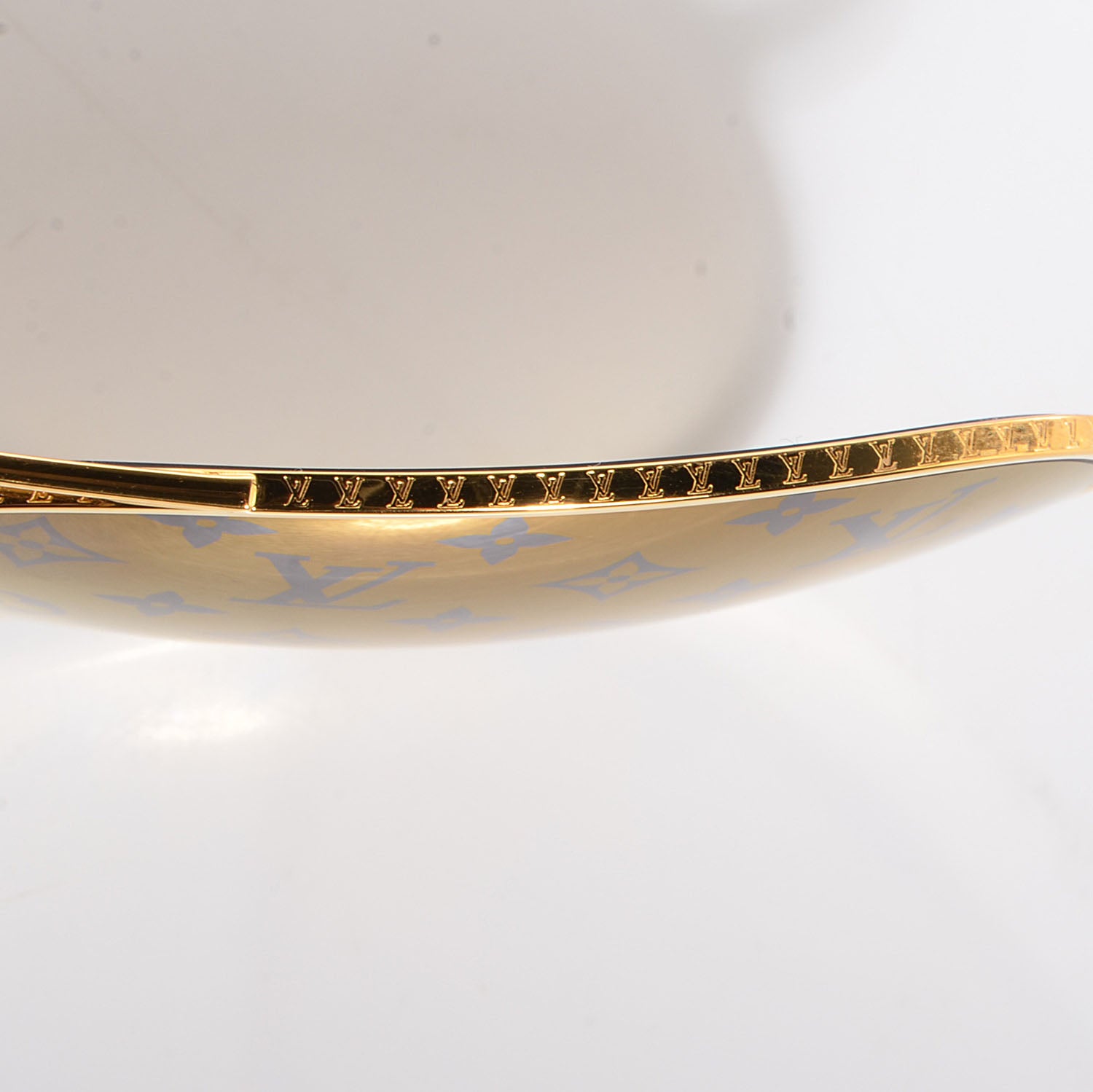 Louis Vuitton Conspiration Pilote Sunglasses Z0164U Gold 3 of 6
