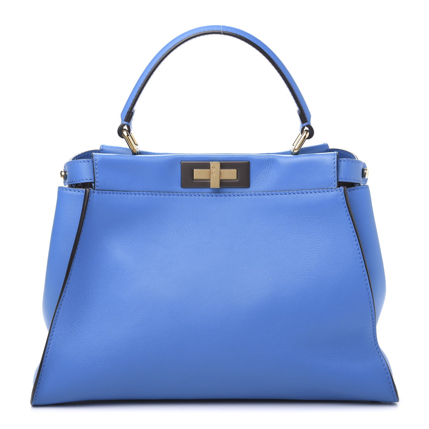 Vitello Seta Medium Peekaboo Iconic Satchel Blue Royal