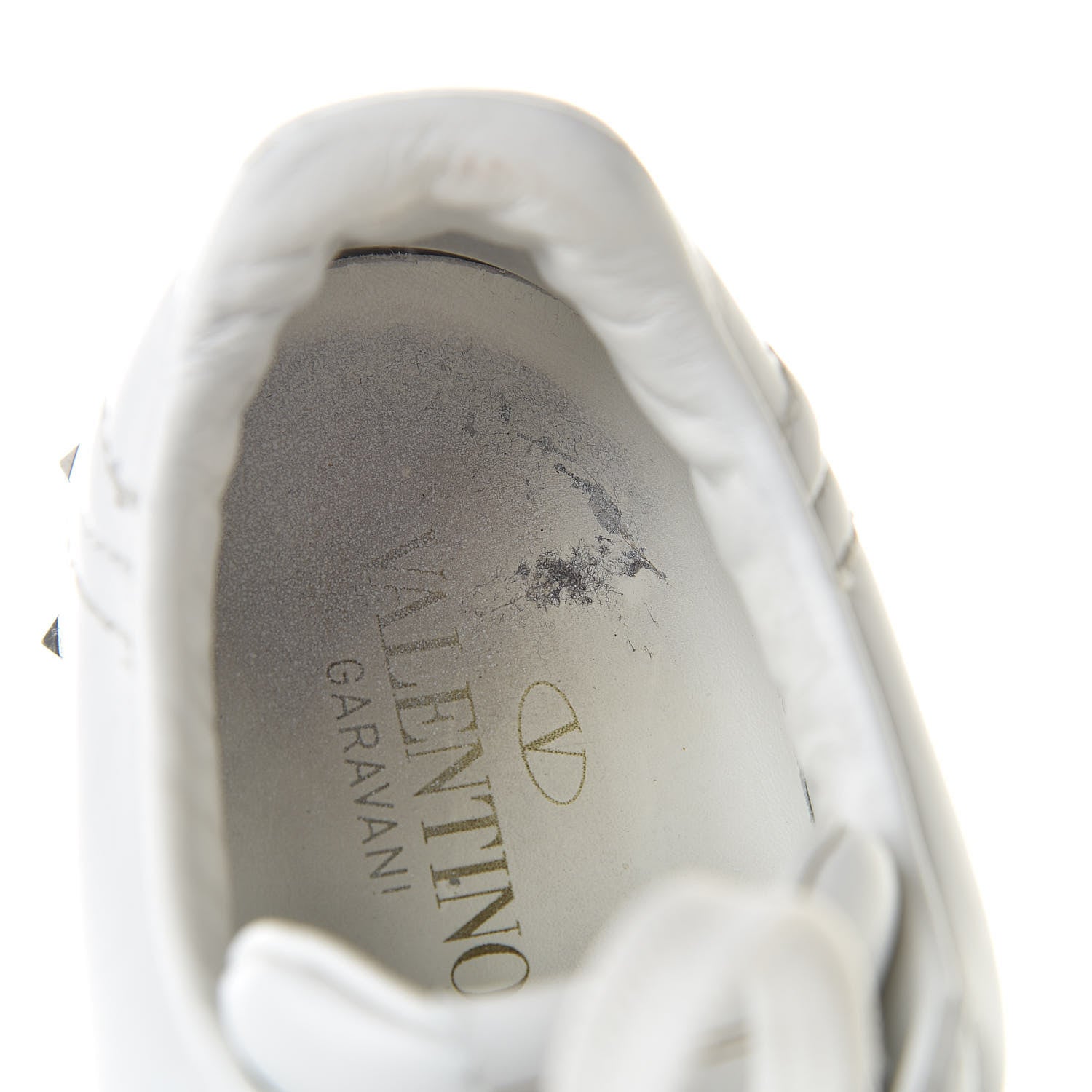 Valentino Garavani Calfskin Flycrew Sneakers 38 White 10 of 13