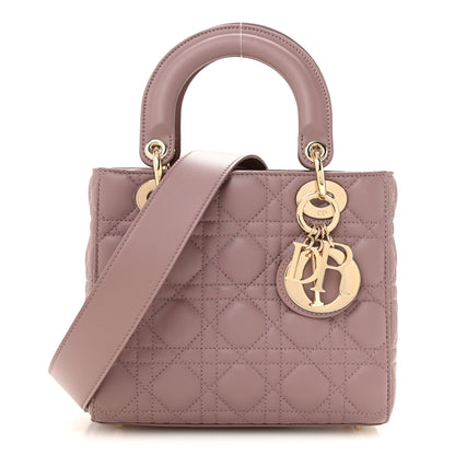 Christian Dior Lambskin Cannage Small My ABCDior Lady Dior Peony Pink 1 of 11