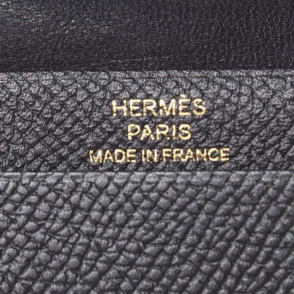 Hermes Epsom Bearn Card Holder Wallet Black 6 of 10
