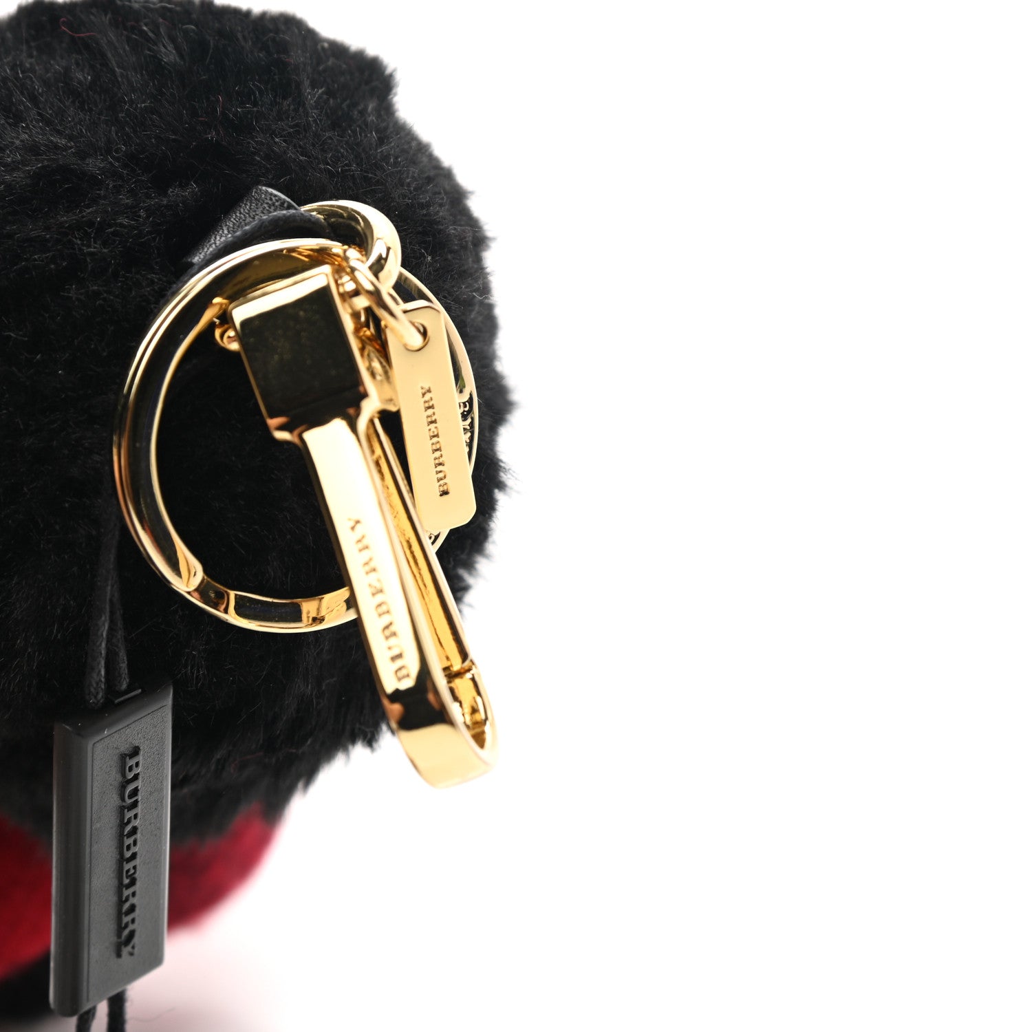 Burberry Cashmere Check Busby Thomas Bear Keychain Charm Parade Red 3 of 4