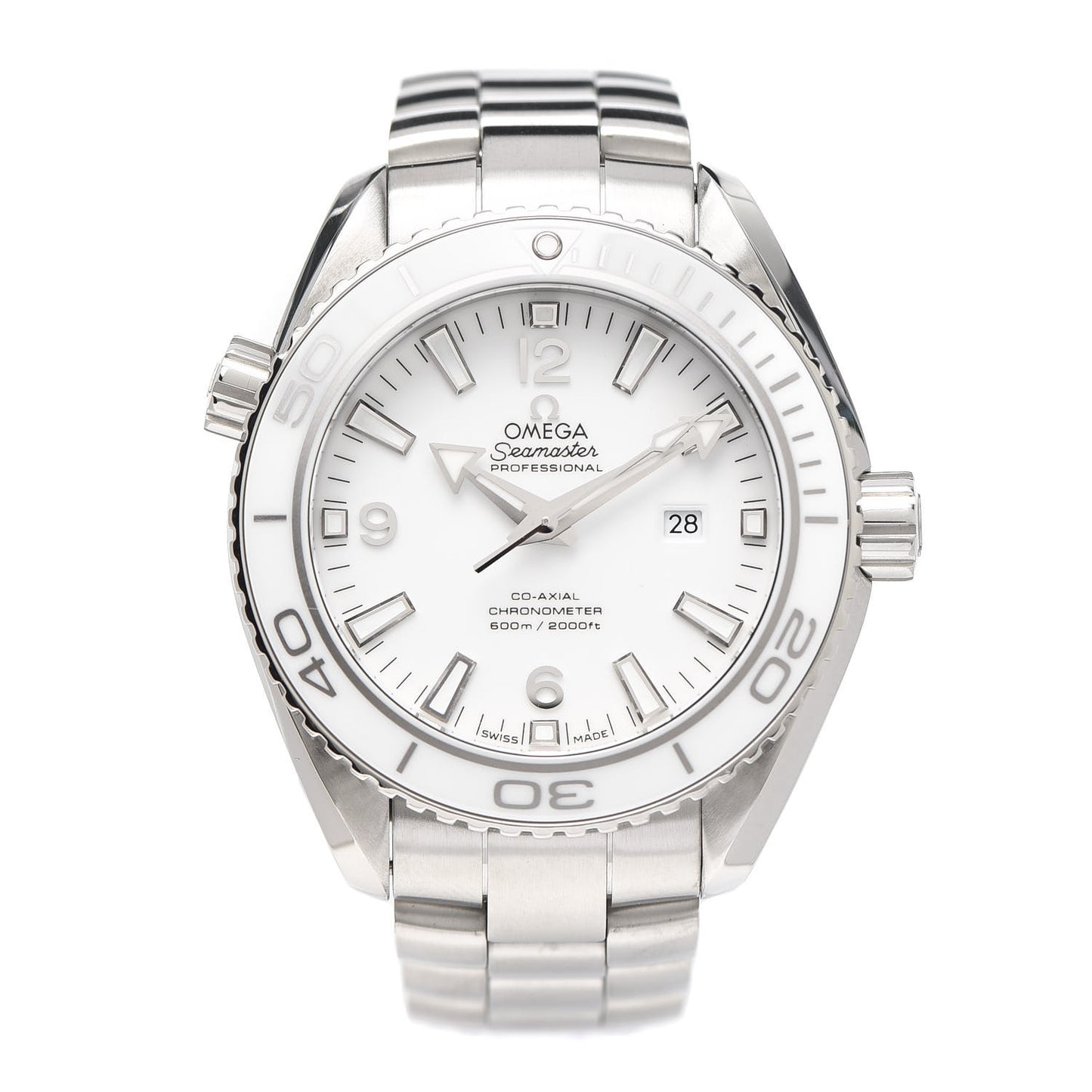 Stainless Steel 37mm Seamaster Planet Ocean Automatic Watch White 232.30.38.20.04.001