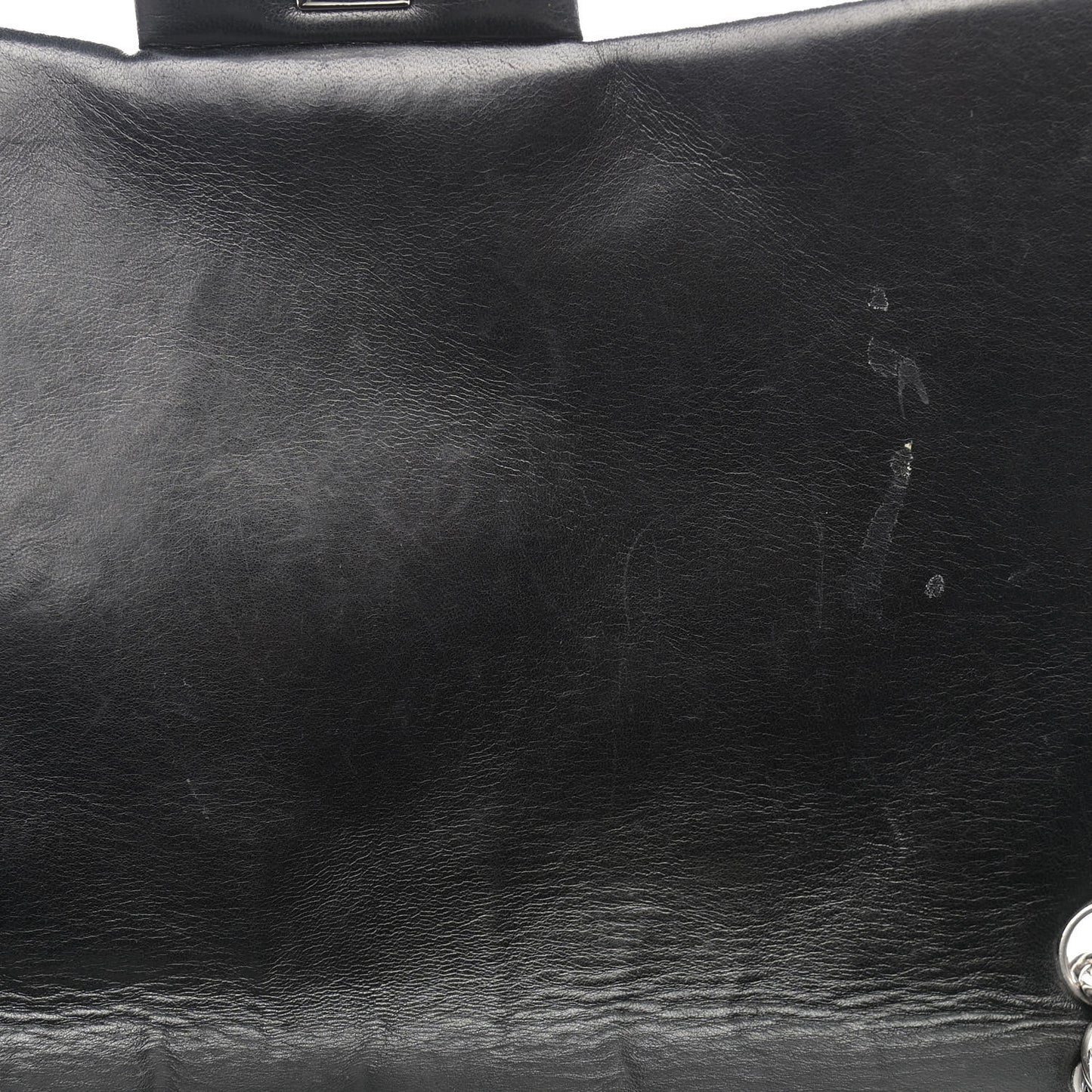 Lambskin Quilted Maxi Single Flap Black