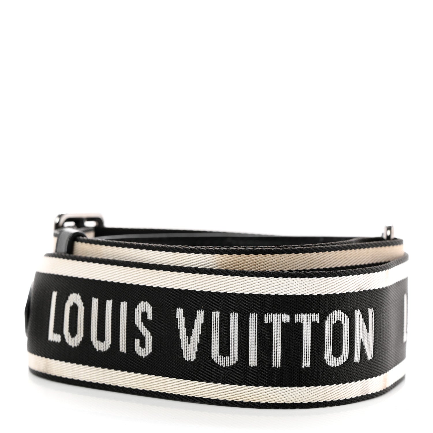 Louis Vuitton Nylon Jacquard Sporty Bandouliere Shoulder Strap Black 2 of 10