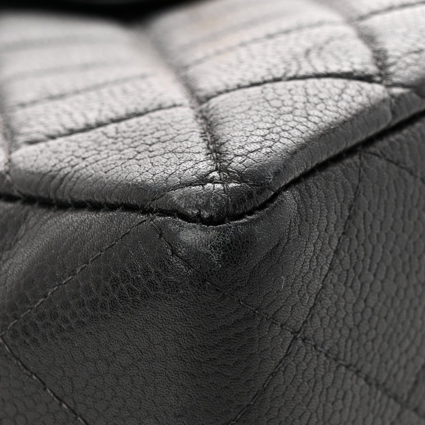 Caviar Quilted Backpack Black