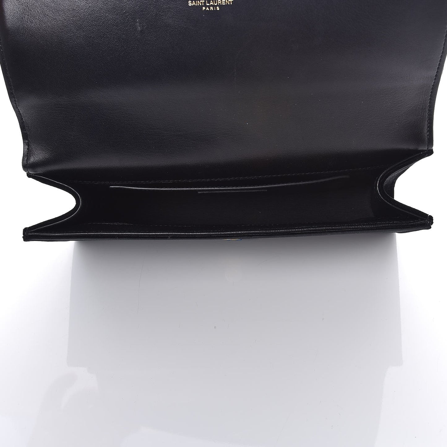 Velvet Classic Monogram Cassandre Tassel Clutch Black