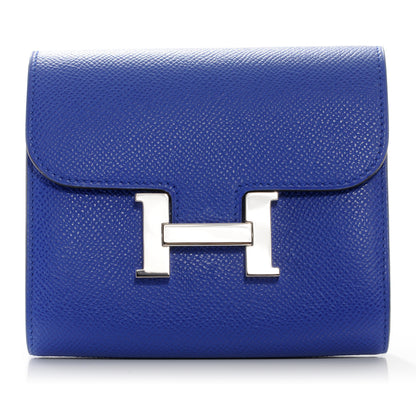 Hermes Epsom Constance Wallet Bleu Electrique 1 of 8