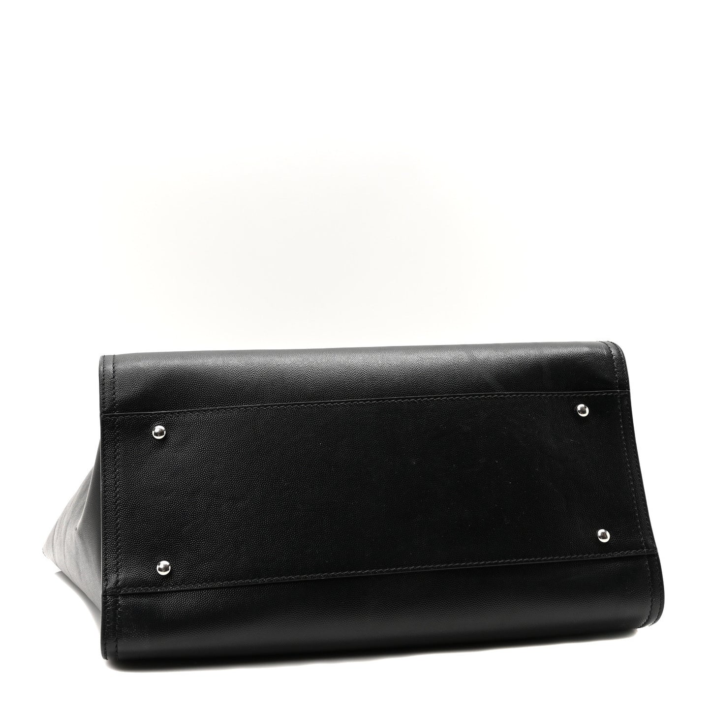 Caviar Medium Studded Deauville Tote Black