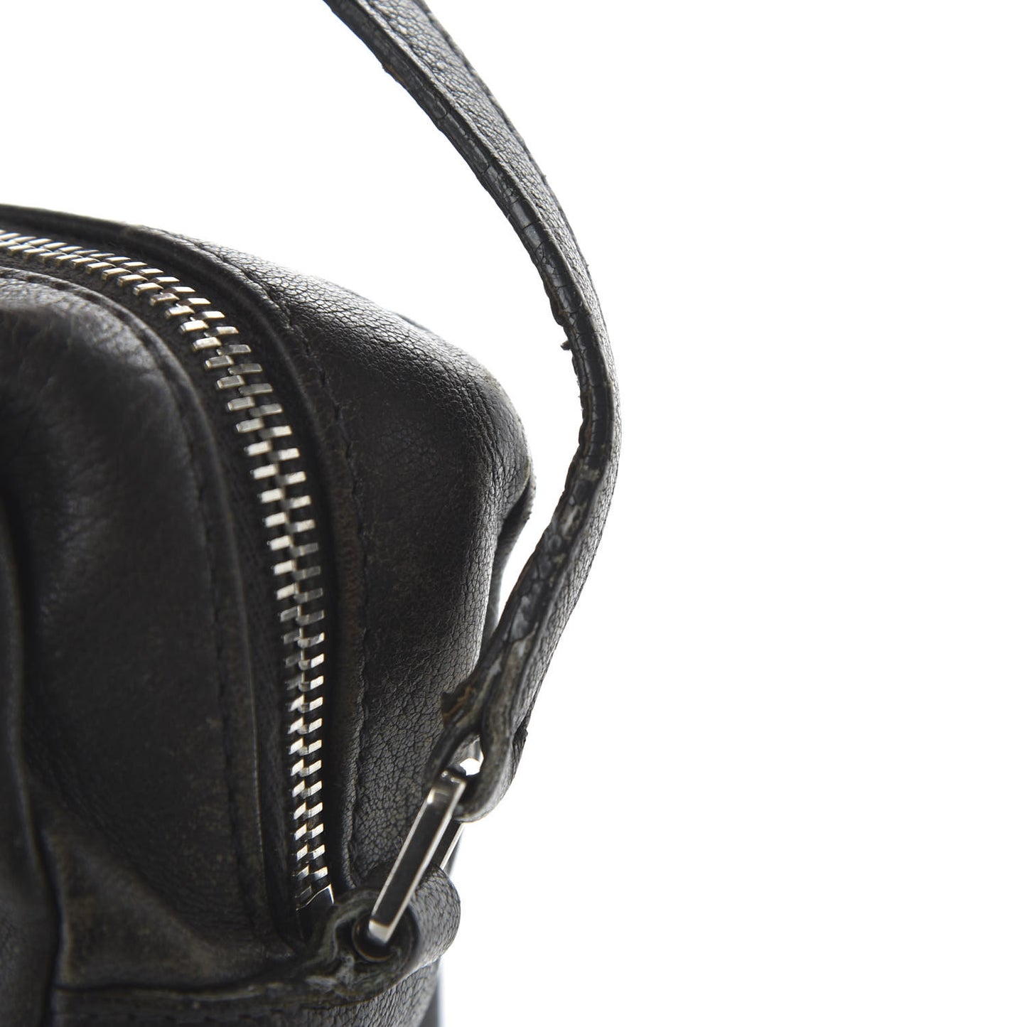 Lambskin Monogram Small Lou Camera Bag Black