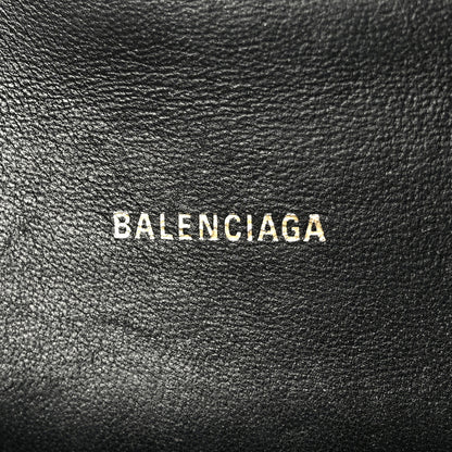 Balenciaga Shiny Box Calfskin Hourglass Top Handle Bag XS Black 6 of 11